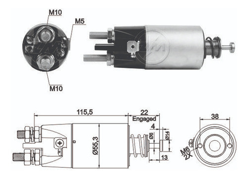 Solenoide Arranque Mitsubishi Vo Fh 24v 1
