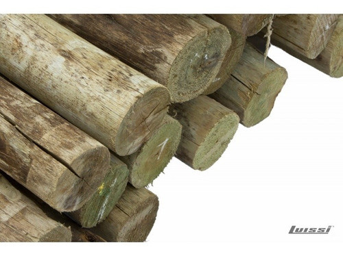 Postes Tratados Cca De 4,00m De 12 A 14cm Con Marca A Fuego 1
