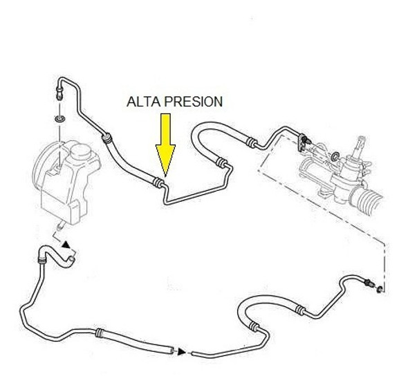 Manguera Presión Dirección Hidráulica Peugeot 206 207 1