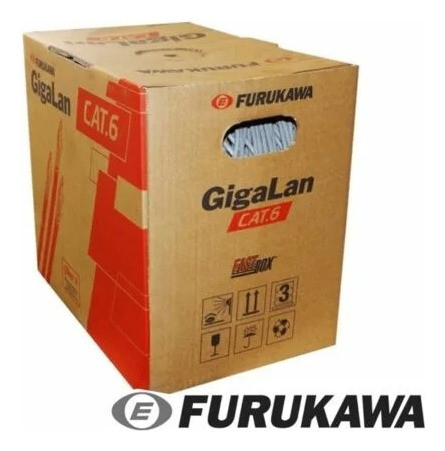 Cable Utp Furukawa Gigalan X 50 Metros Cat.6 Gris 1
