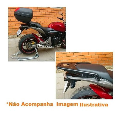 Bagageiro Preto Honda Cb 600 Hornet 2008 A 2011 1