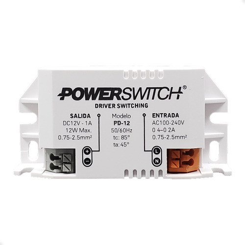 Fuente Switching 12w Macroled 12v 1a Interior P/ Tira Led 1