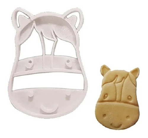 Cortante Plastico 3d Galletitas - Cara De Caballo 0