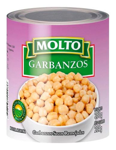 Pack X 36 Unid. Garbanzos   350 Gr Molto Legumbres En Lata 0