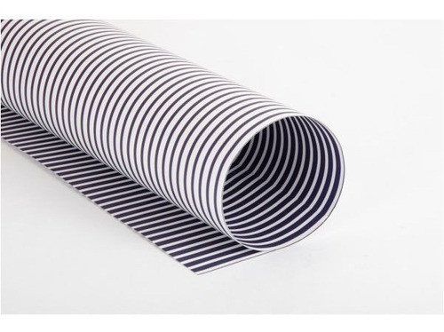 Pack Cartulina Entretenida Rayitas Azul Blanco X10 Unidades 0