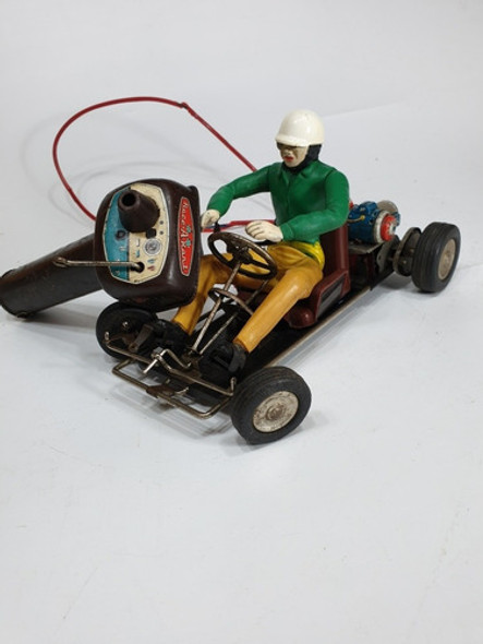Antiguo Juguete Japonés Karting Con Piloto A Control Remoto 1