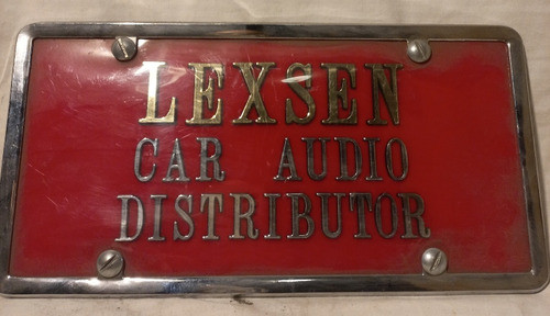 Matricula Patente Lexsen . 31 X 16 Cm. 0