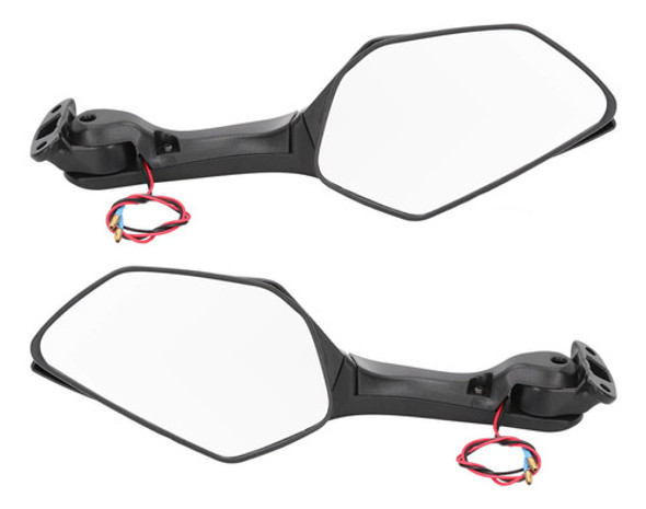 Espelhos Retrovisores De Motocicleta Com Luzes Intermitentes 0