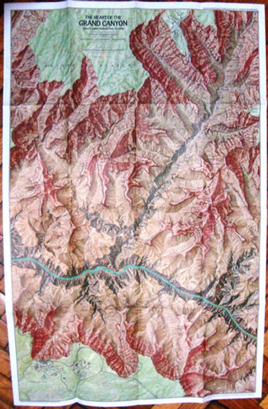 Mapa Nat Grand Canyon Parque Nac Estados Unidos Con Revista 0