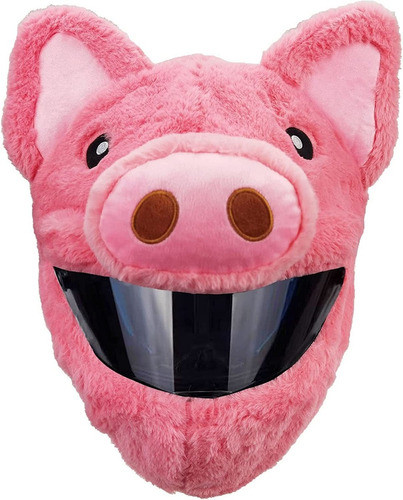 Cubre Cascos Animales Cerdo Rosa Crazy Fun 0