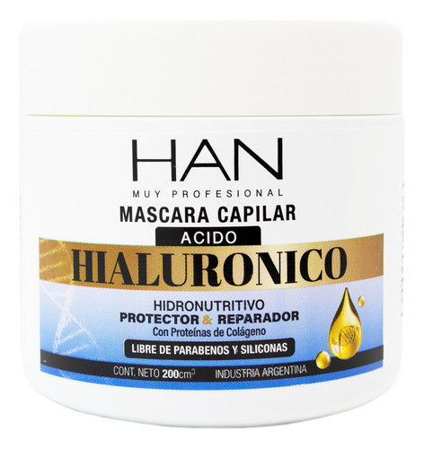 Han Acido Hialurónico Máscara Reparador Protector Pelo 200ml 0