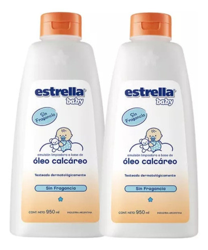 Crema Óleo Calcáreo Estrella 950ml Sin Olor Hipoalergénico 0