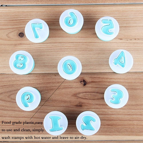 Cortantes Con Expulsor Numeros 0 Al 9 Fondant Pasta De Goma 1