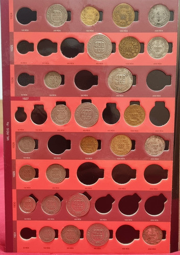 Livro Álbum De Moedas Brasil 1924 A 1956 Incompleto 1