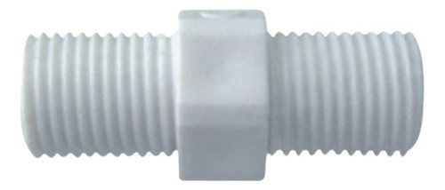 Conector Niple União Macho Macho Nylon Rosca 1/4 0