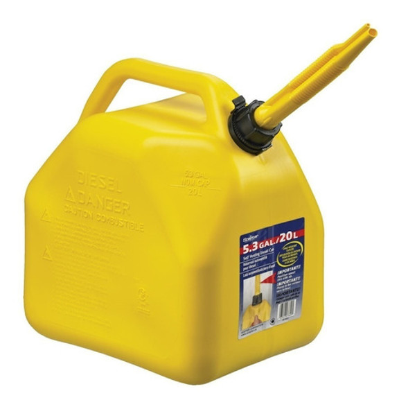 Bidon Combustible Scepter 20 Litros. Color Amarillo + Pico 1