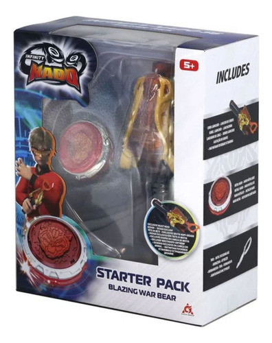 Pião De Combate Infinity Nado Starter Vi Blazing War Bear 0