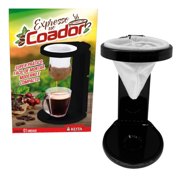 Mini Cafeteira Coador De Pano Café Individual 2 Refil Grátis 1