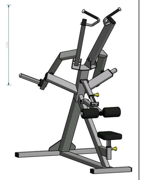 Plano Máquina Gym Jalón Dorsal Disco 0 Plano Máquina Gym Jalón Dorsal Disco 0