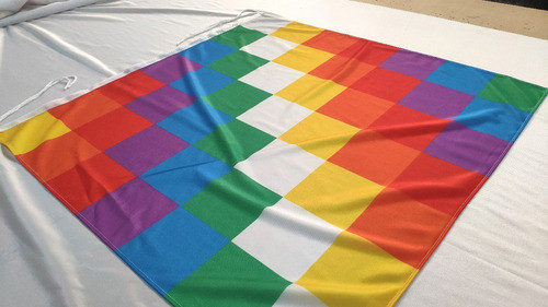 Bandera Pueblos Originarios Wiphala De 60 X 60 Cm 1