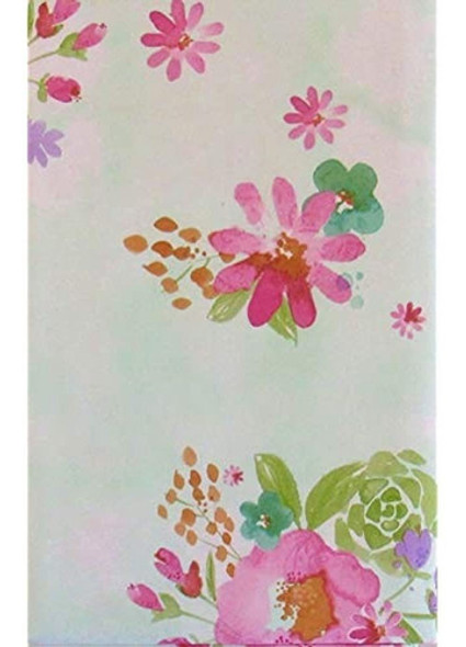Mantel De Franela De Vinilo De Acuarela Floral De Verano (ob 1