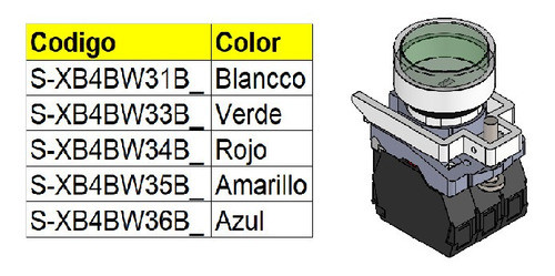 Botón Rasante Blanco Iluminado Momentáneo 2nc (dc24v) 1