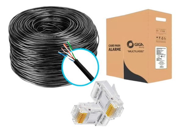 Caixa Cabo Rede Cat5 Cftv Multilaser 4 Pares 300 Metros 0
