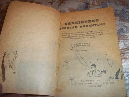 Cancionero Escolar Argentino - Pedro Berruti 1