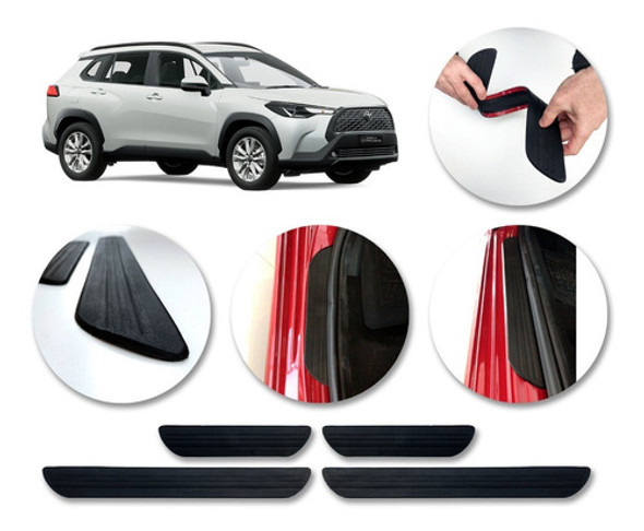 Cubre-zócalo De Puertas X4 Para Toyota Cross Kenny Molduras 0