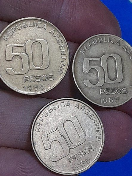 Monedas Cincuentenari Del Banco Central De La República.arg. 1