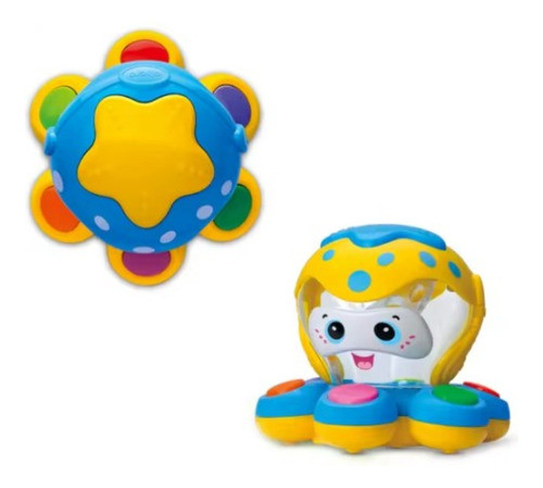 Brinquedo Polvo Infantil Musical Luz Bebe Educativo Som Core 0