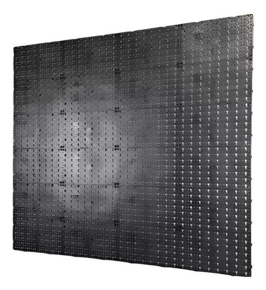 Painel Para Ferramentas 118x104 Plástico C/ 96 Ganchos Preto 0