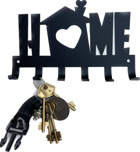 Porta Llaves Decoración Chapa Home 20x15cm 0