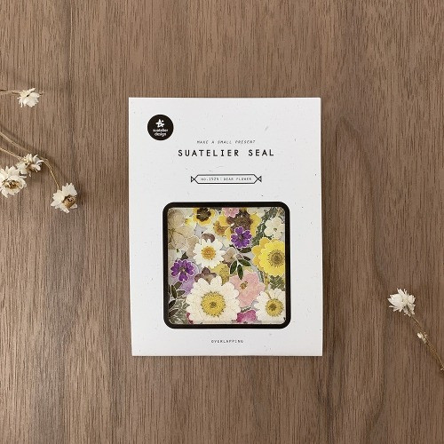 Stickers Suatelier Seal Overlapping Flower X4 Hojas 1