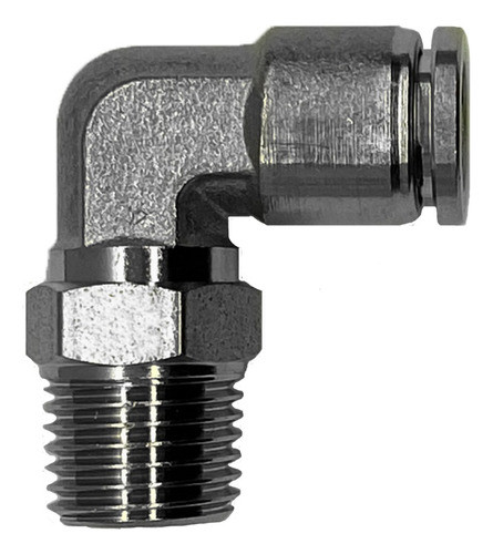 Conector Codo Acero Inoxidable 316 Neumatico 1/4 - 8mm 1u 0