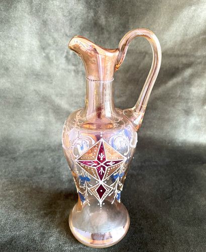 Antigua Y Bellísima Licorera En Cristal Veneciano 0