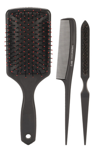 Escova De Cabelo Desembaraçadora, 3 Peças, Conjunto De Pente 0