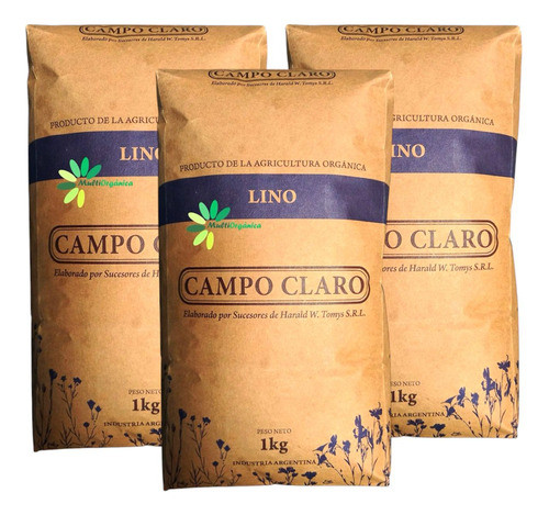 Semilla De Lino - Campo Claro 500gr- Pack X 3 0