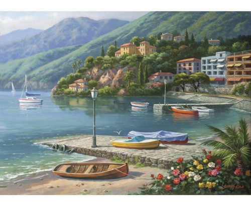 Puzzle 1000 Piezas Hillside Harbor Cove Anatolian 1