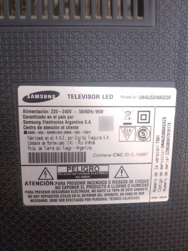 Main Samsung Un40j5300a6cdf 0