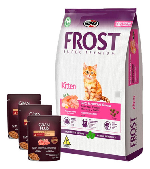 Frost Gato Cachorro Kitten 7,5kg + Promo -ver Foto-+ Envío!! 0 Frost Gato Cachorro Kitten 7,5kg + Promo -ver Foto-+ Envío!! 0