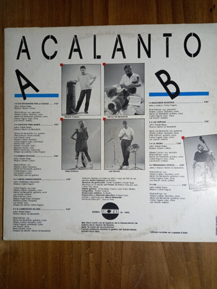 Acalanto - Desconcierto - 1987 - Lp 1