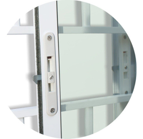 Janela Confort 2 Folhas Com Grade Vidro Reflex 80cm X 100cm 1