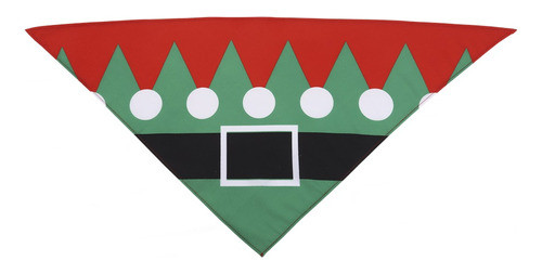 Pañuelo Bandana Mascota Navidad Elfo Cotillon Accesorio 0