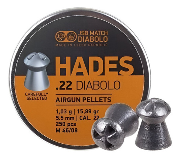 Chumbos Jsb Hades Calibre 5.5mm X250 Aventureros 0