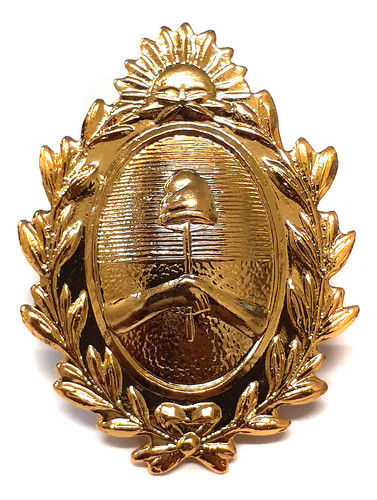 Escudo Nacional Dorado Para Casco 45mm X 32mm 0