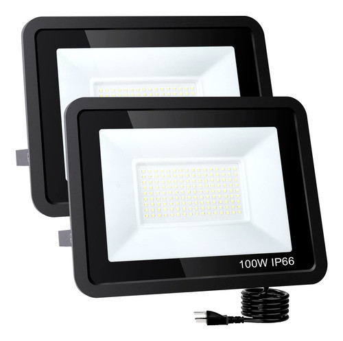 Luces Led De Inundacin Para Exteriores, 100 W, 10000 Lm, Luz 0
