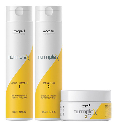 Kit Macpaul Nutriplex Active Protection Cabelos Com Quimica 0