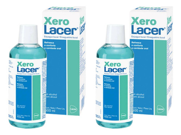 2 Xerolacer Enxaguatório Sem Álcool Boca Seca 500ml 0
