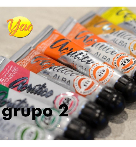 Acrilico Profesional Alba Amarillo Claro(872) 18 Ml 0